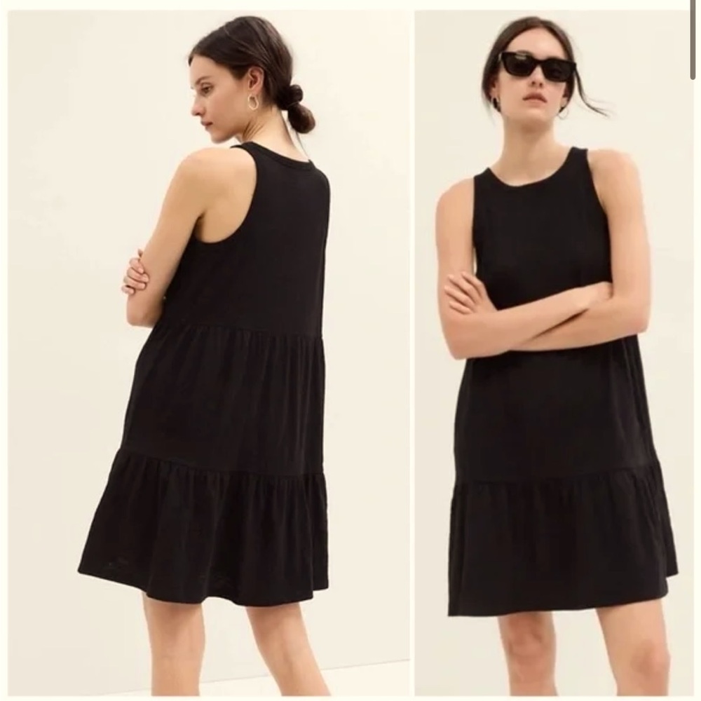 GAP Black Knit Tank Dress